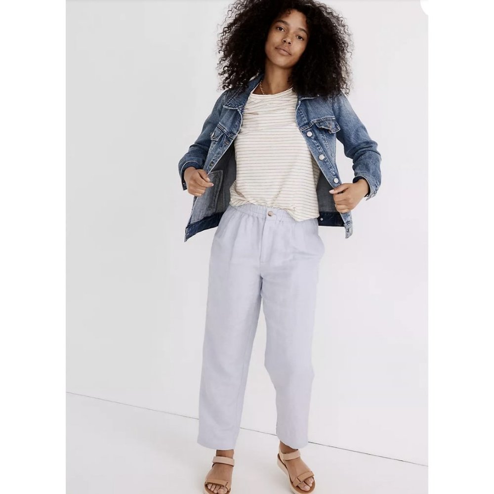 Madewell $70 Linen-Blend Track Trousers MD210